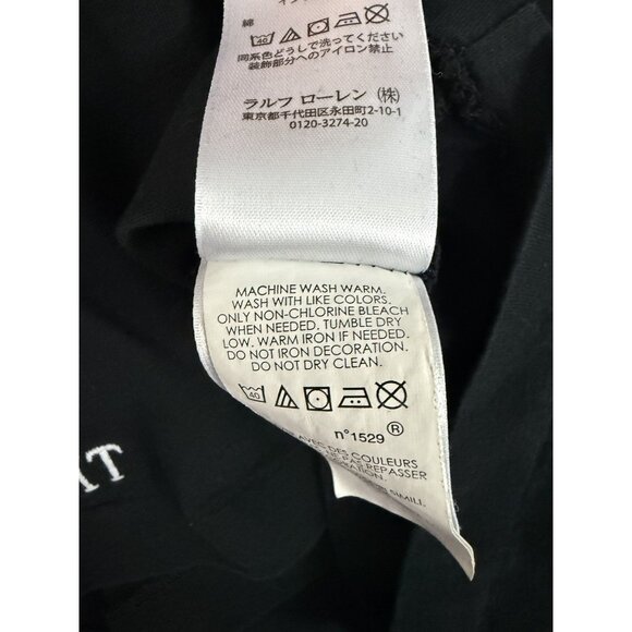 Polo Ralph Lauren Shirt Men's Large Tuxedo Bear Long Sleeve Classic Fit Black - Picture 14 of 15